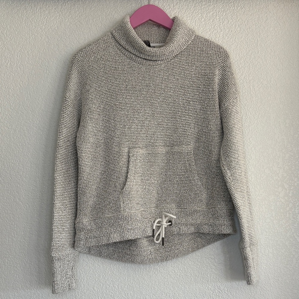 Sweaty Betty Light Gray Women's Turtleneck Sweater
